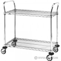 Metro 36x18 Two Shelf Standard Duty Stainless Steel Utility Cart